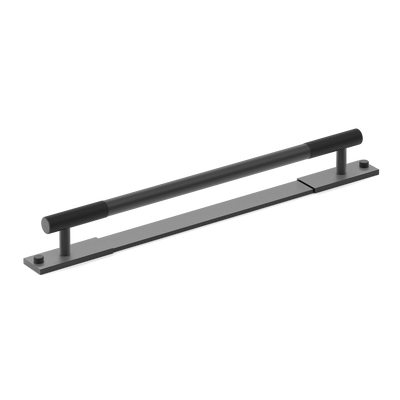 Armac Martin MIX Diamond Knurled Cabinet & Appliance Pulls in 384mm / Matt Black Lacquered