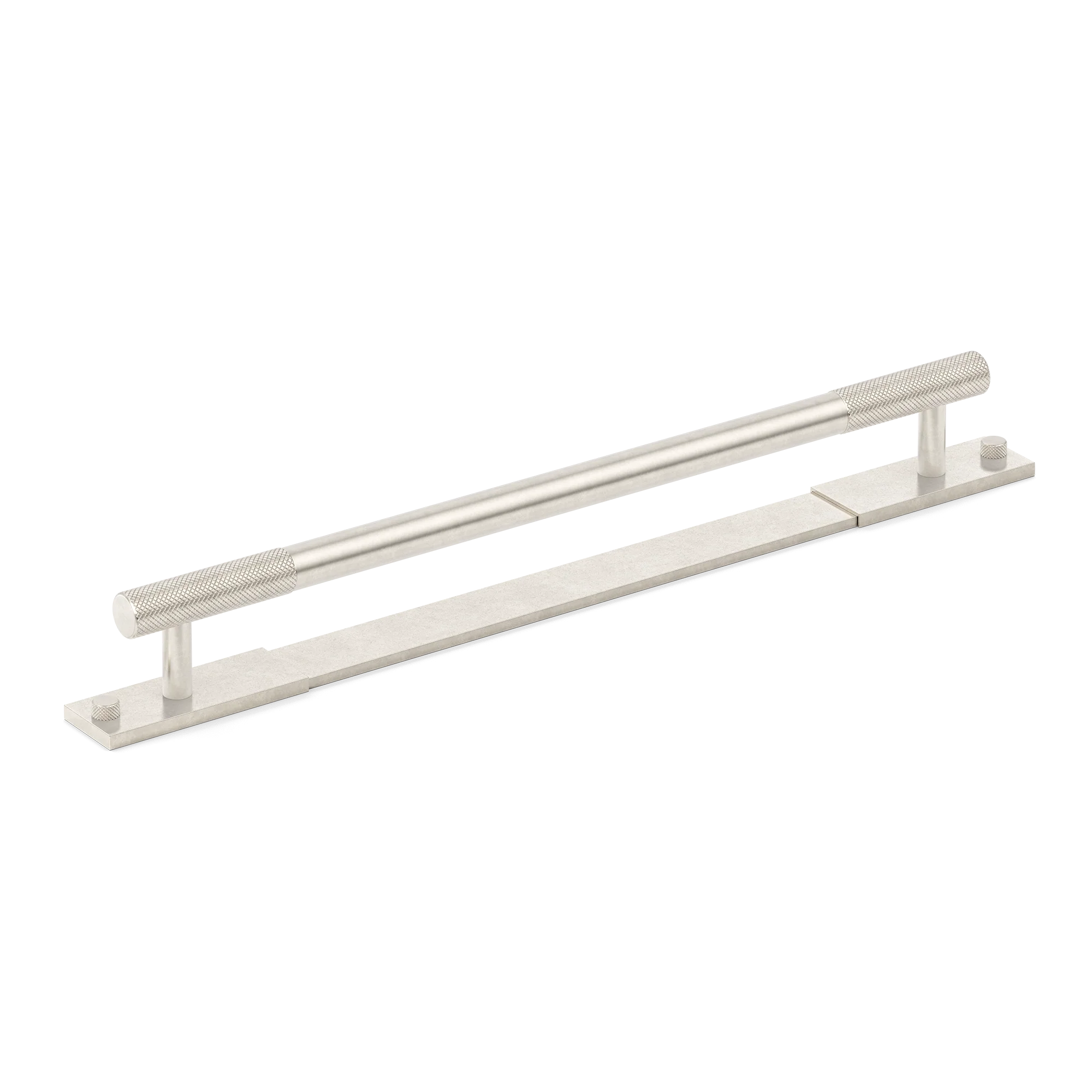 Armac Martin MIX Diamond Knurled Cabinet & Appliance Pulls in 384mm / Barrelled Nickel Plate