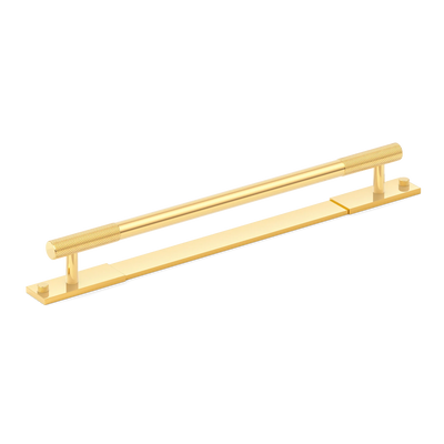 Armac Martin MIX Diamond Knurled Cabinet & Appliance Pulls in 384mm / Polished Brass Lacquered