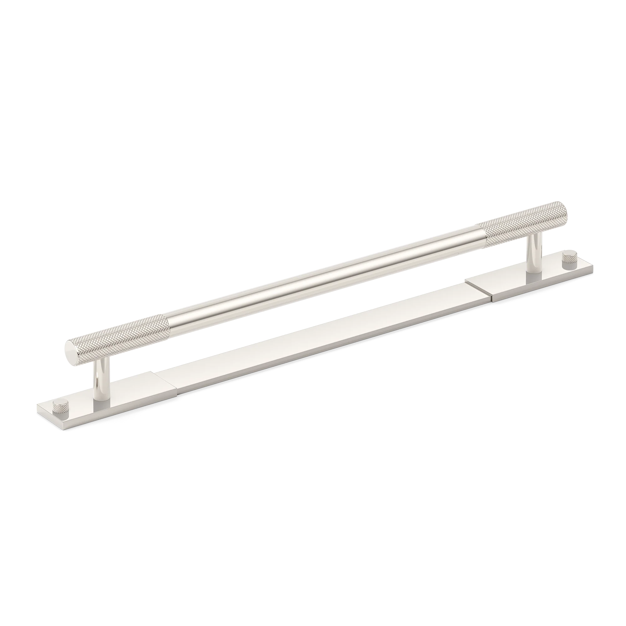 Armac Martin MIX Diamond Knurled Cabinet & Appliance Pulls in 384mm / Polished Nickel Plate
