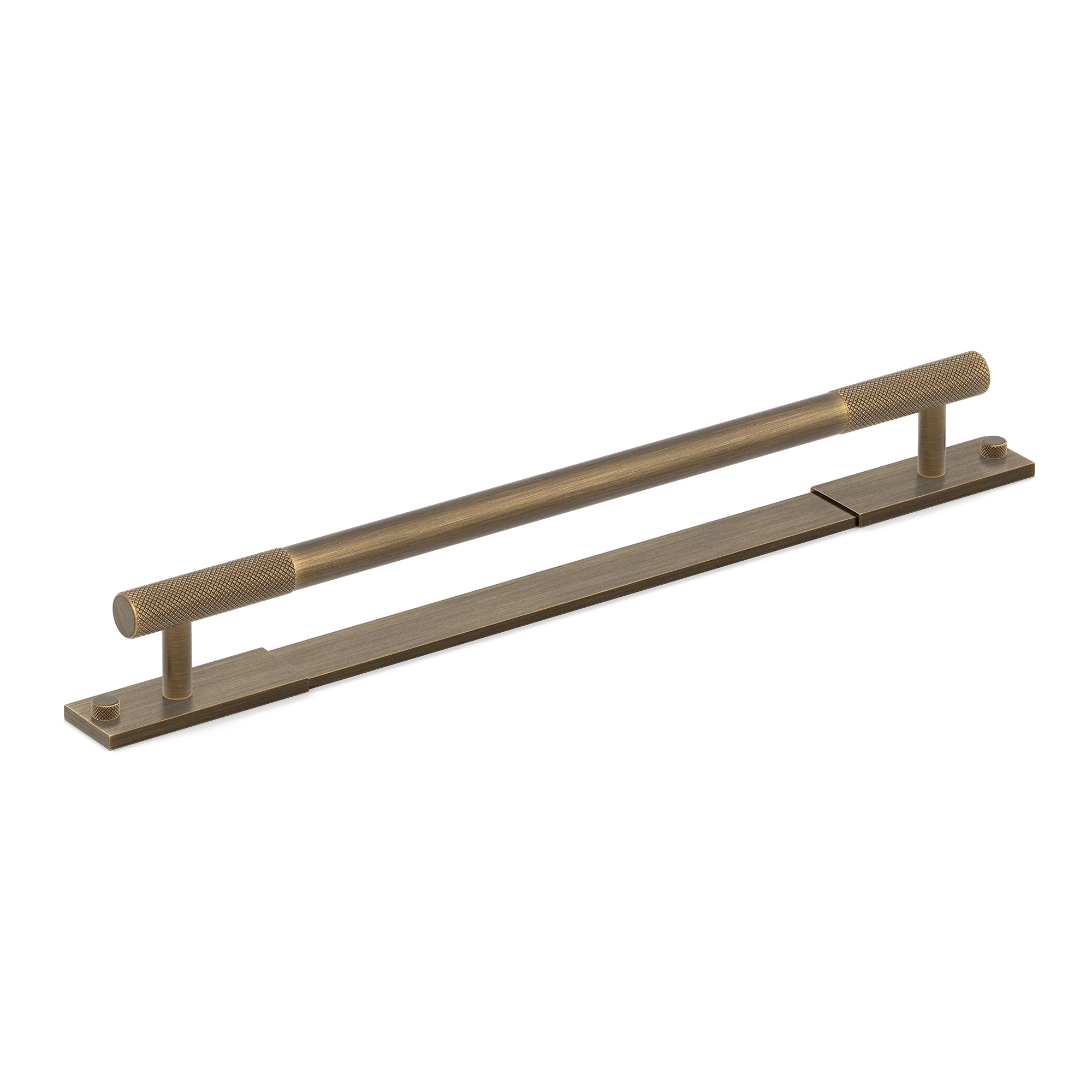 Armac Martin MIX Diamond Knurled Cabinet & Appliance Pulls in 384mm / Satin Antique Satin Lacquered