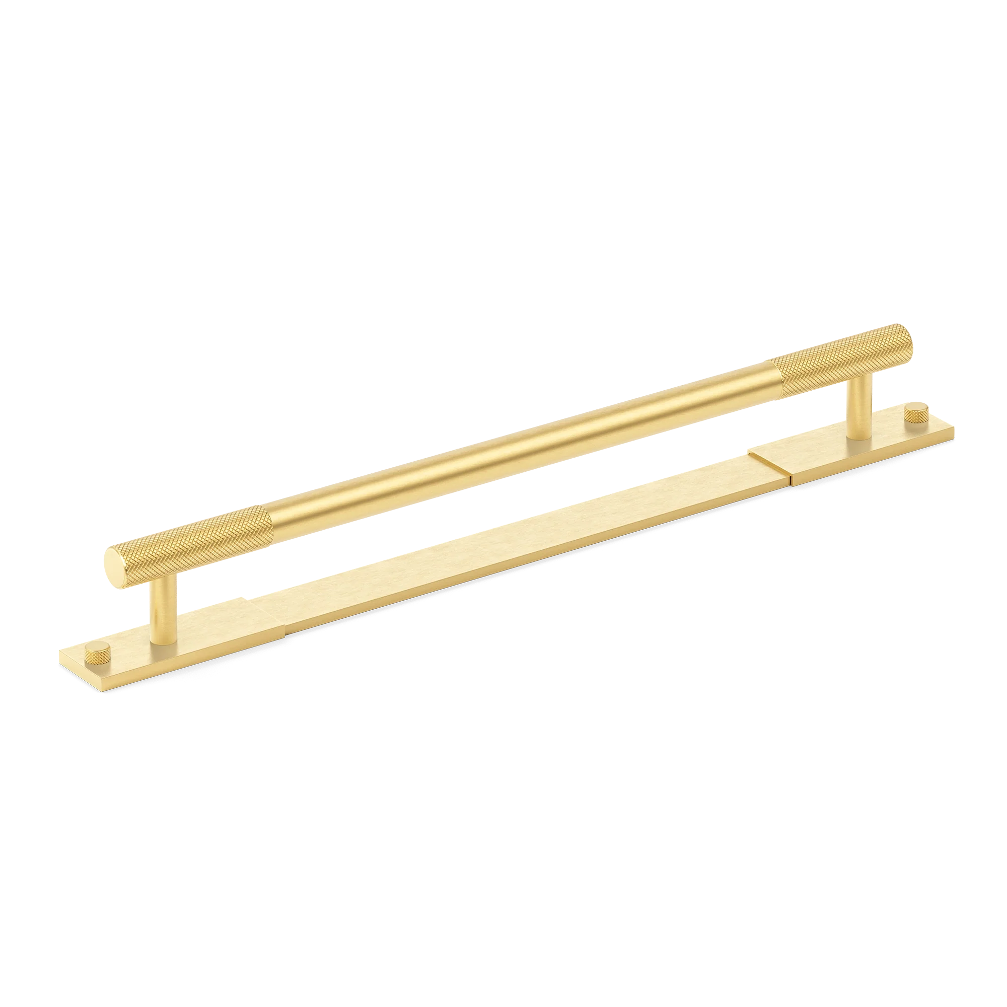 Armac Martin MIX Diamond Knurled Cabinet & Appliance Pulls in 384mm / Satin Brass Lacquered