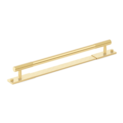 Armac Martin MIX Diamond Knurled Cabinet & Appliance Pulls in 384mm / Satin Brass Satin Lacquered