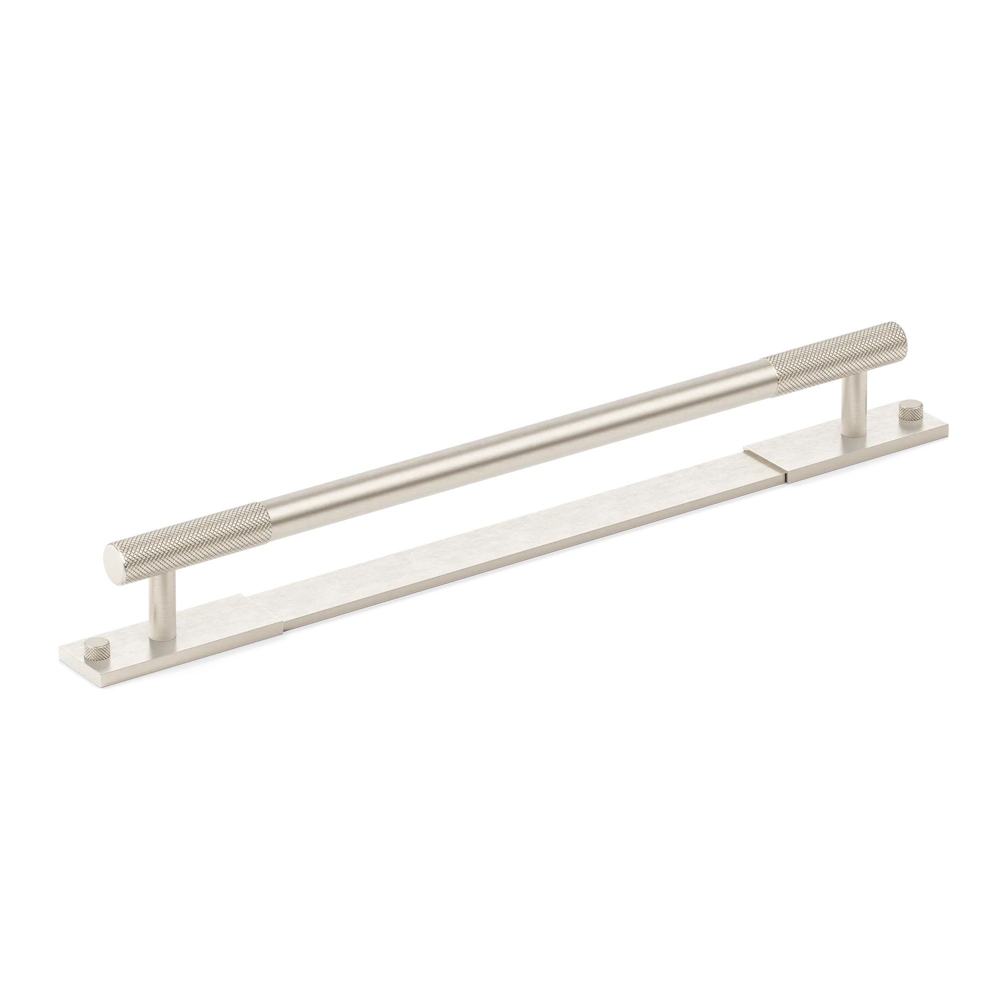 Armac Martin MIX Diamond Knurled Cabinet & Appliance Pulls in 384mm / Satin Nickel Plate