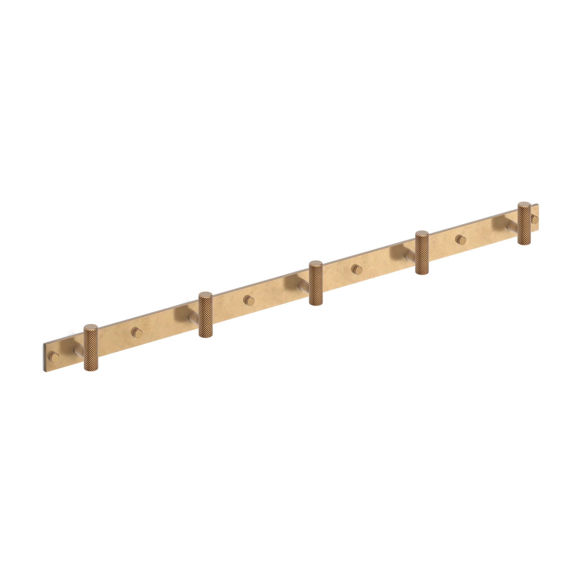 Armac Martin MIX Diamond Knurled Wall Hook Rack in 684mm (5 hooks) / Fine English Antique