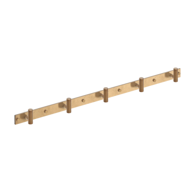 Armac Martin MIX Diamond Knurled Wall Hook Rack in 684mm (5 hooks) / Fine English Antique