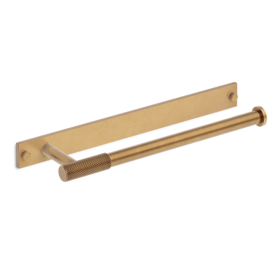 Armac Martin MIX Diamond Knurled Hand Towel Rail & Backplate in 250mm / Fine English Antique