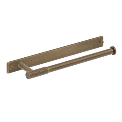 Armac Martin MIX Diamond Knurled Hand Towel Rail & Backplate in 250mm / Satin Antique Satin Lacquered