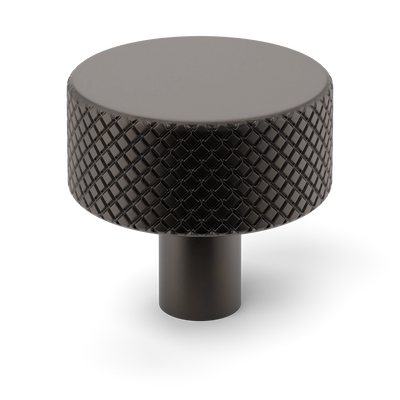 Armac Martin MIX Diamond Knurled Cabinet Knob in 32mm / Dark Bronze