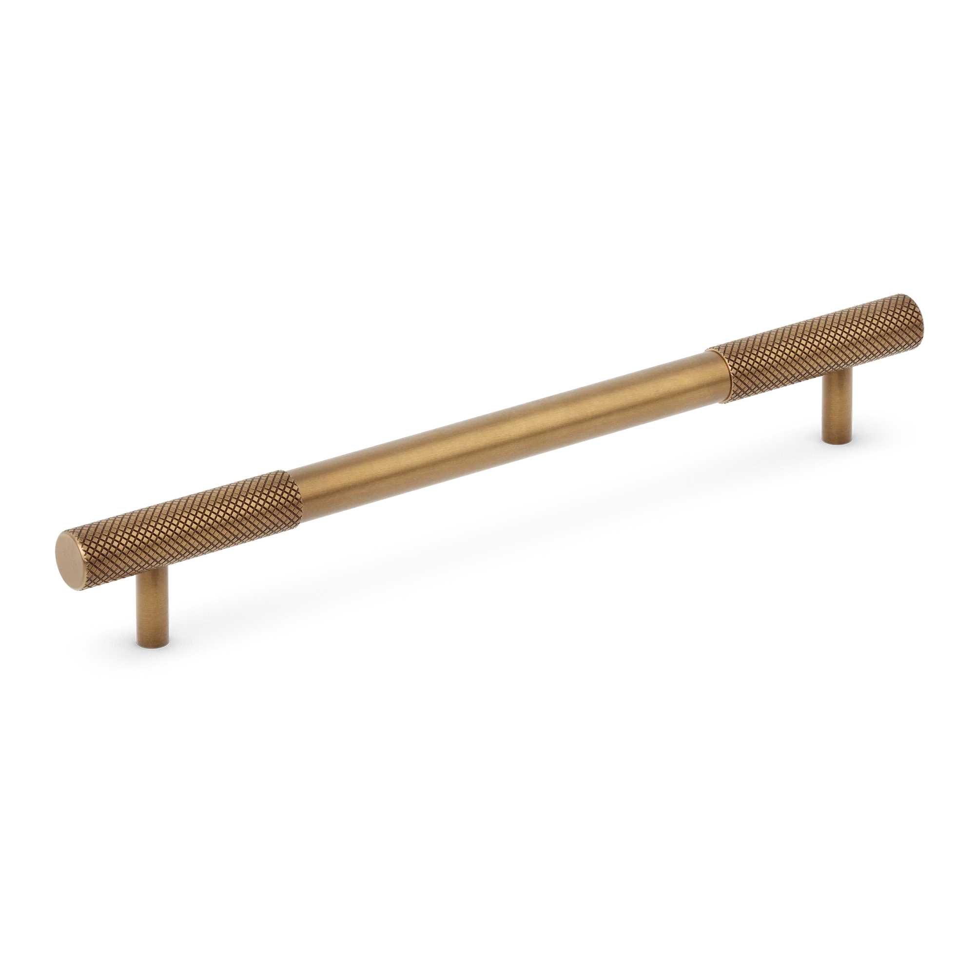 Armac Martin MIX Diamond Knurled Cabinet Handle in 128mm / Fine English Antique