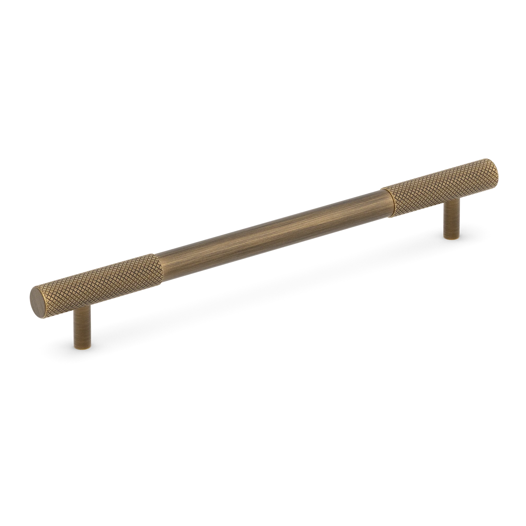 Armac Martin MIX Diamond Knurled Cabinet Handle in 128mm / Satin Antique Satin Lacquered