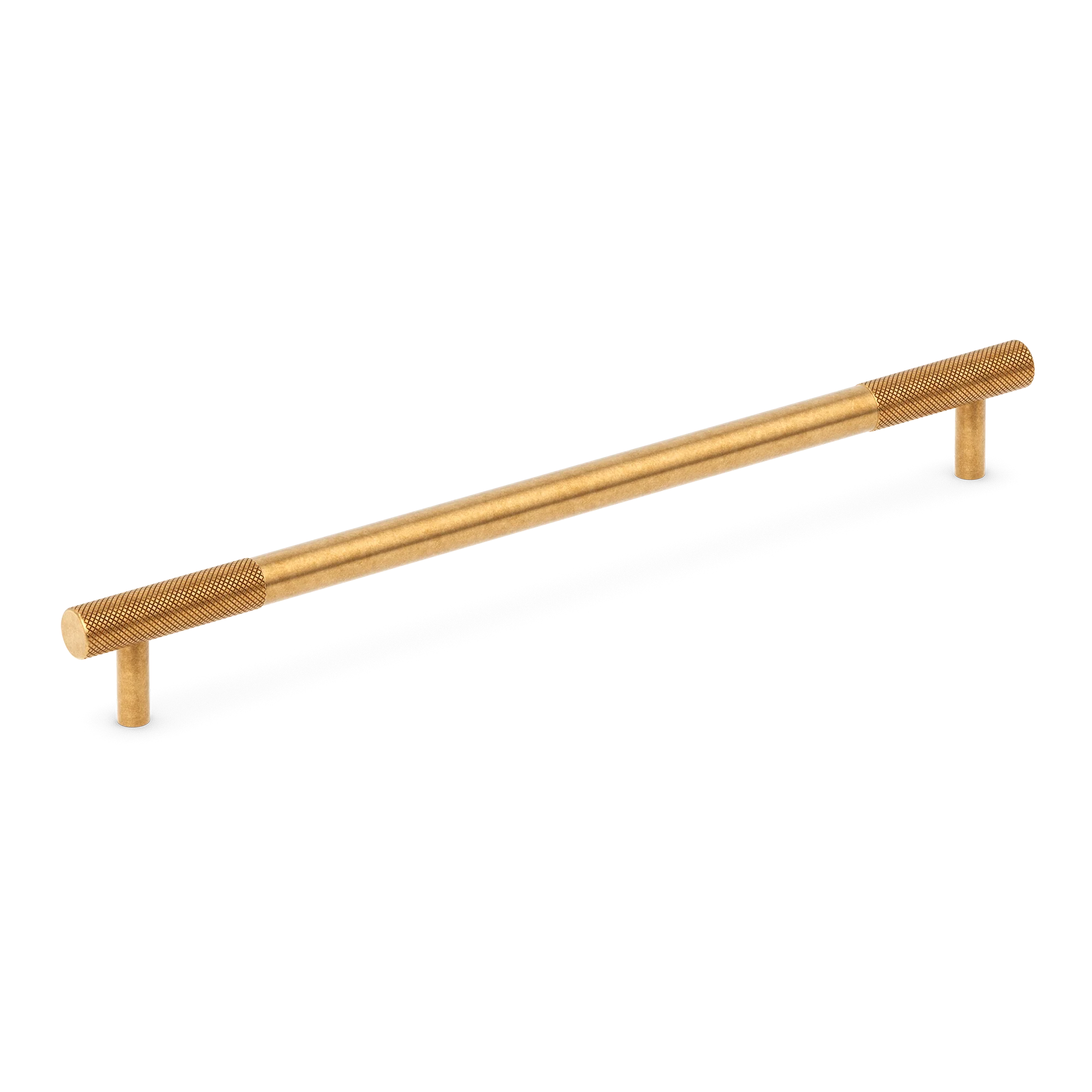 Armac Martin MIX Diamond Knurled Cabinet & Appliance Pulls in 384mm / Burnished Brass