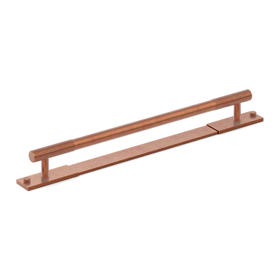 Armac Martin MIX Straight Knurled Cabinet & Appliance Pulls in 384mm / Aged Copper