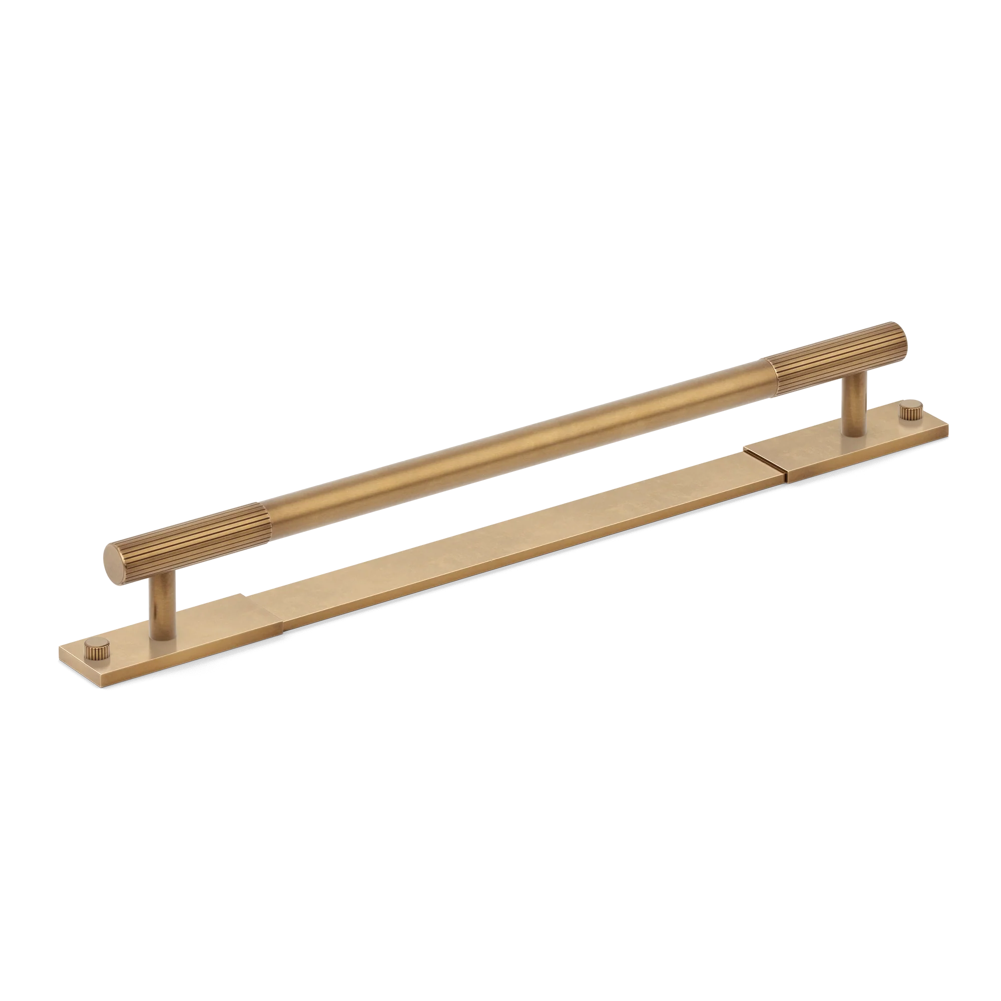 Armac Martin MIX Straight Knurled Cabinet & Appliance Pulls in 384mm / Fine English Antique