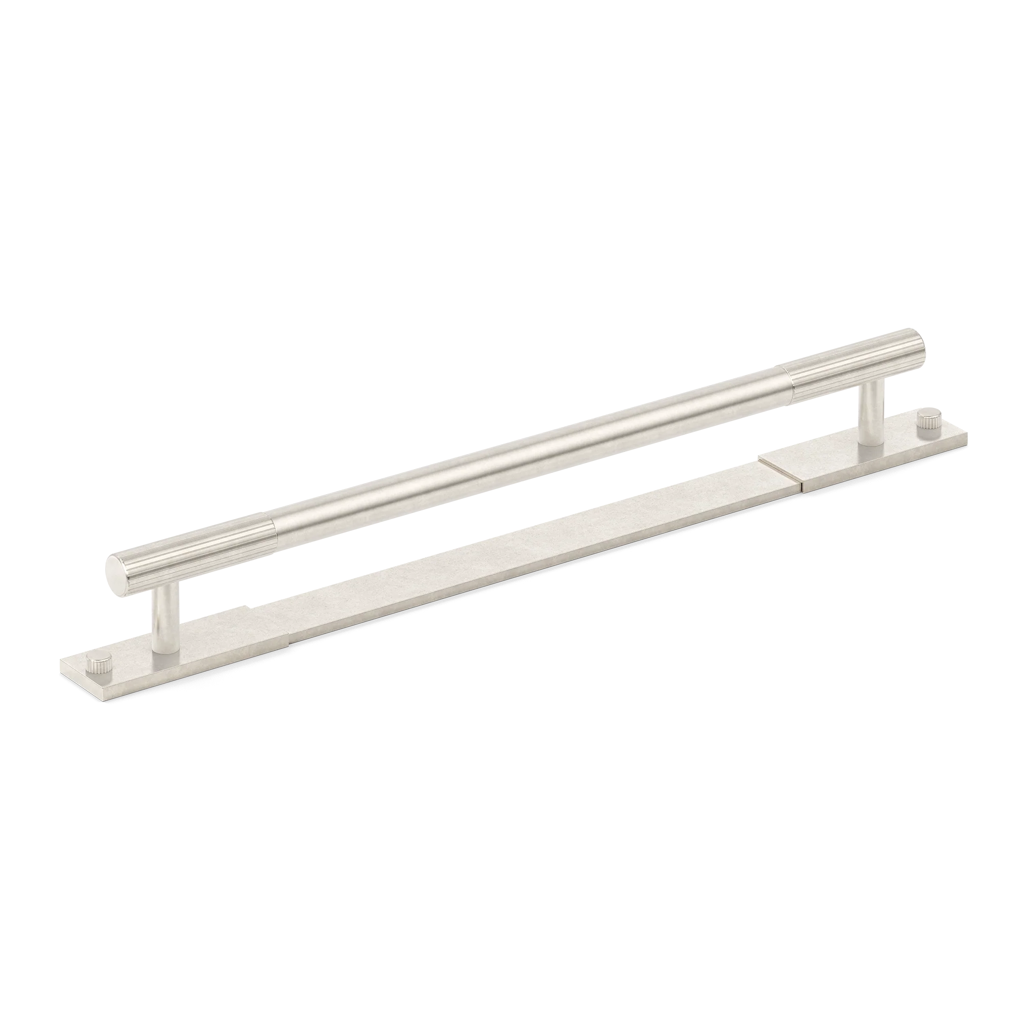 Armac Martin MIX Straight Knurled Cabinet & Appliance Pulls in 384mm / Barrelled Nickel Plate