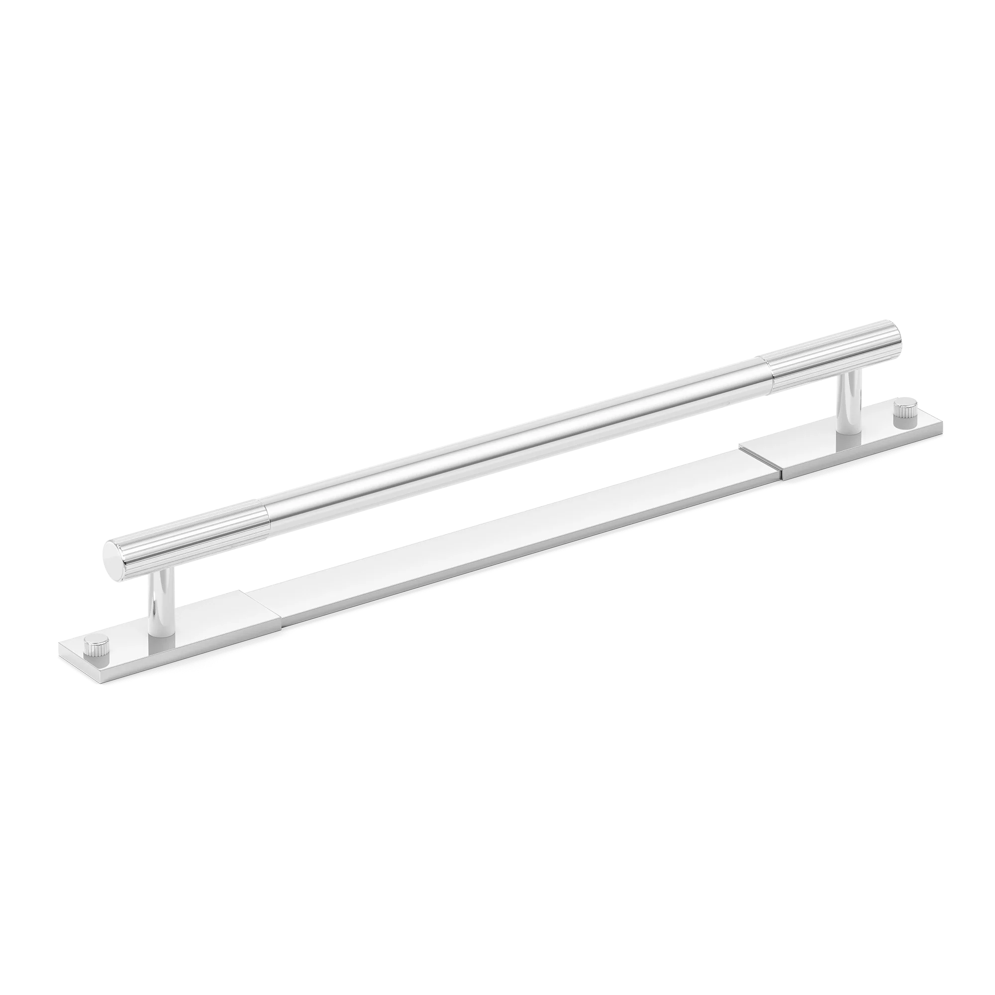 Armac Martin MIX Straight Knurled Cabinet & Appliance Pulls in 384mm / Polished Chrome Plate