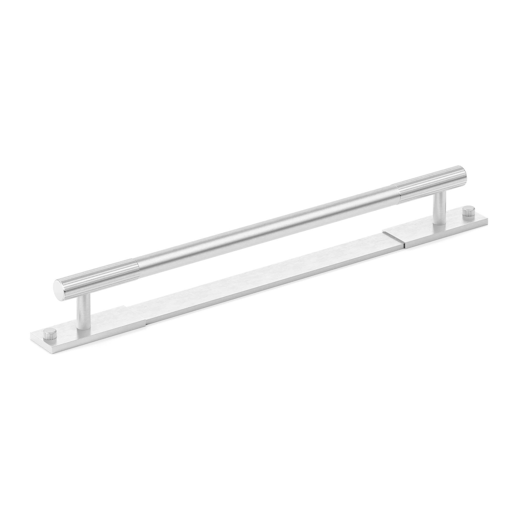 Armac Martin MIX Straight Knurled Cabinet & Appliance Pulls in 384mm / Satin Chrome Plate