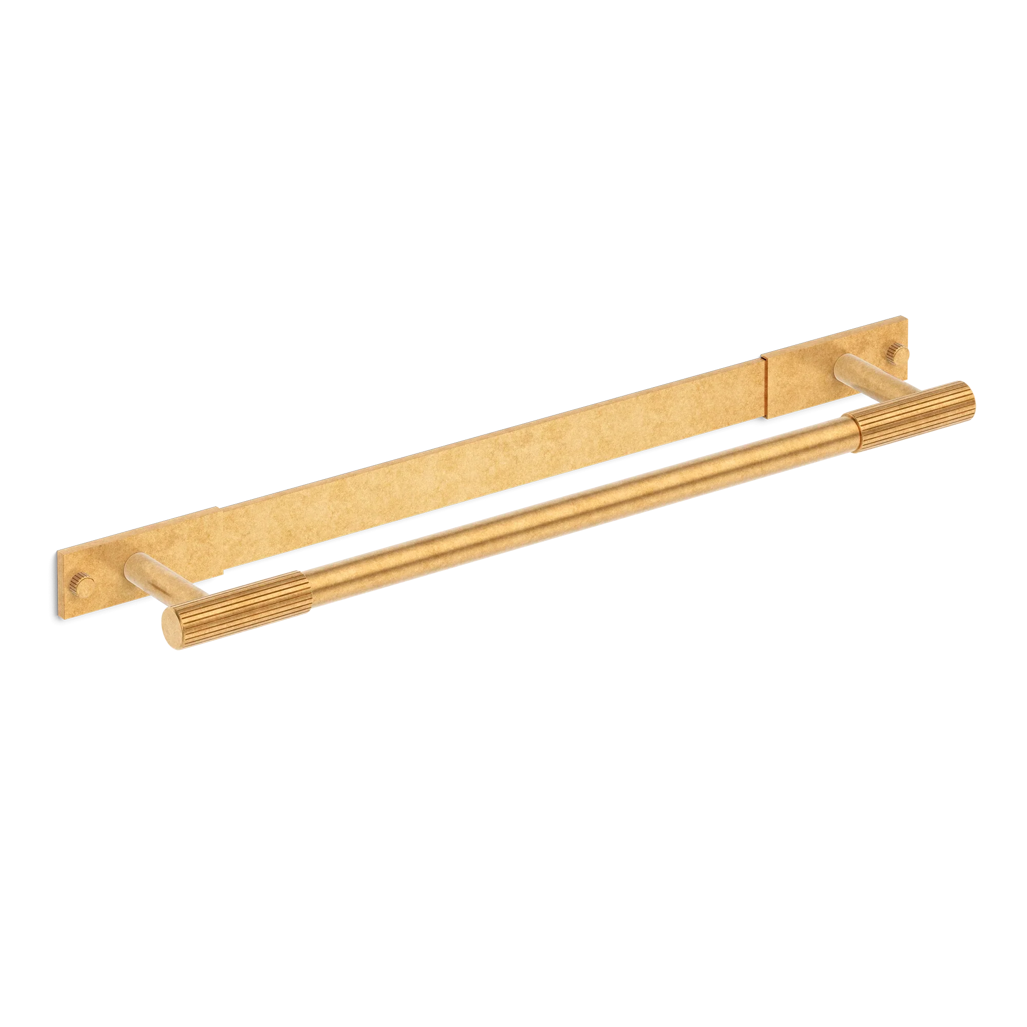 Armac Martin MIX Straight Knurled Bath Towel Rail & Backplate