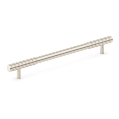 Armac Martin MIX Straight Knurled Cabinet Handle in 128mm / Satin Chrome Plate