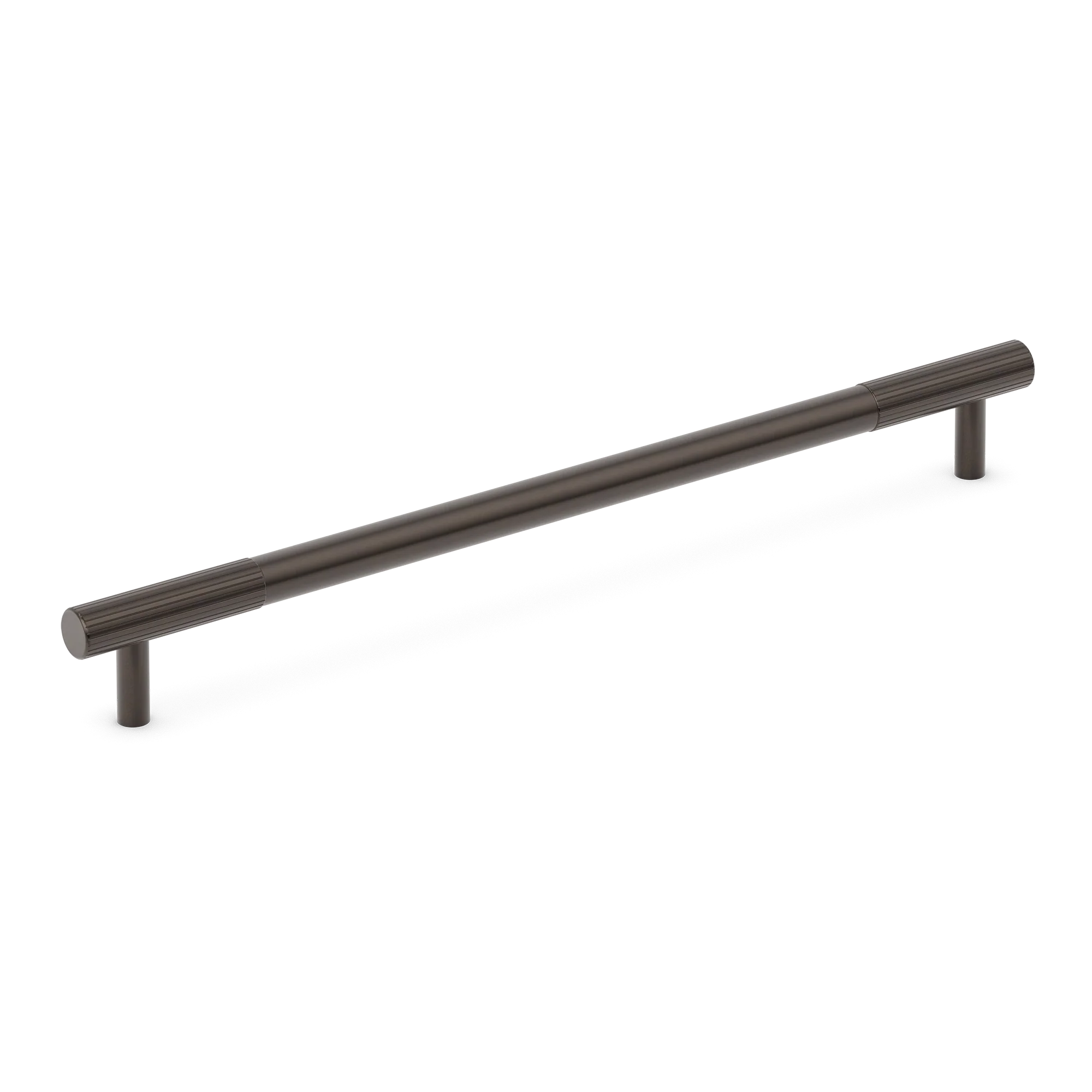 Armac Martin MIX Straight Knurled Cabinet & Appliance Pulls in 384mm / Dark Bronze