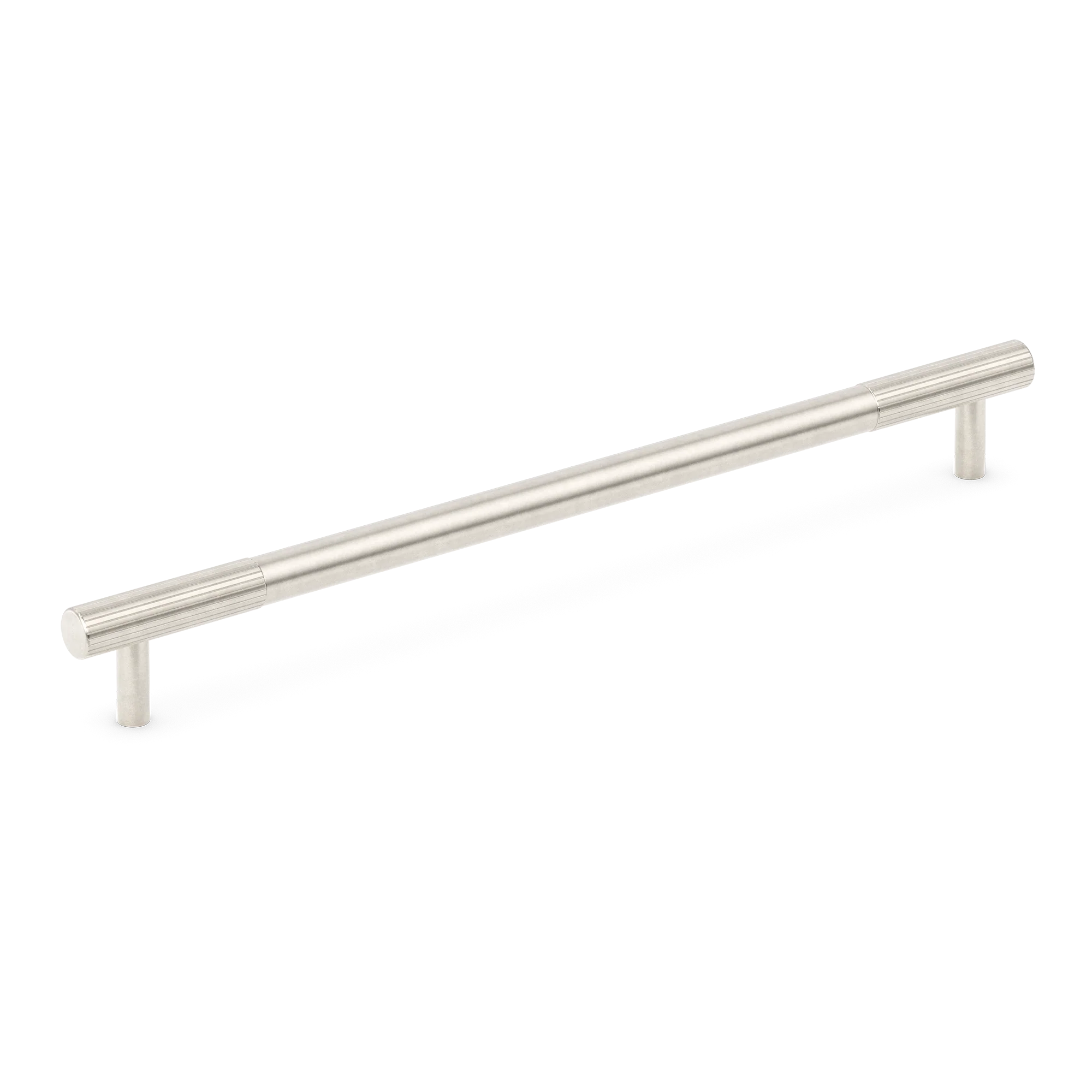 Armac Martin MIX Straight Knurled Cabinet & Appliance Pulls in 384mm / Barrelled Nickel Plate
