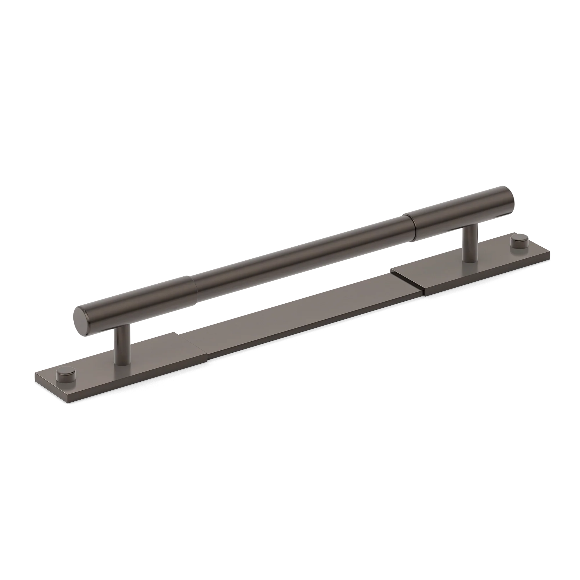 Armac Martin MIX Plain Cabinet Handle & Backplate in 128mm / Dark Bronze