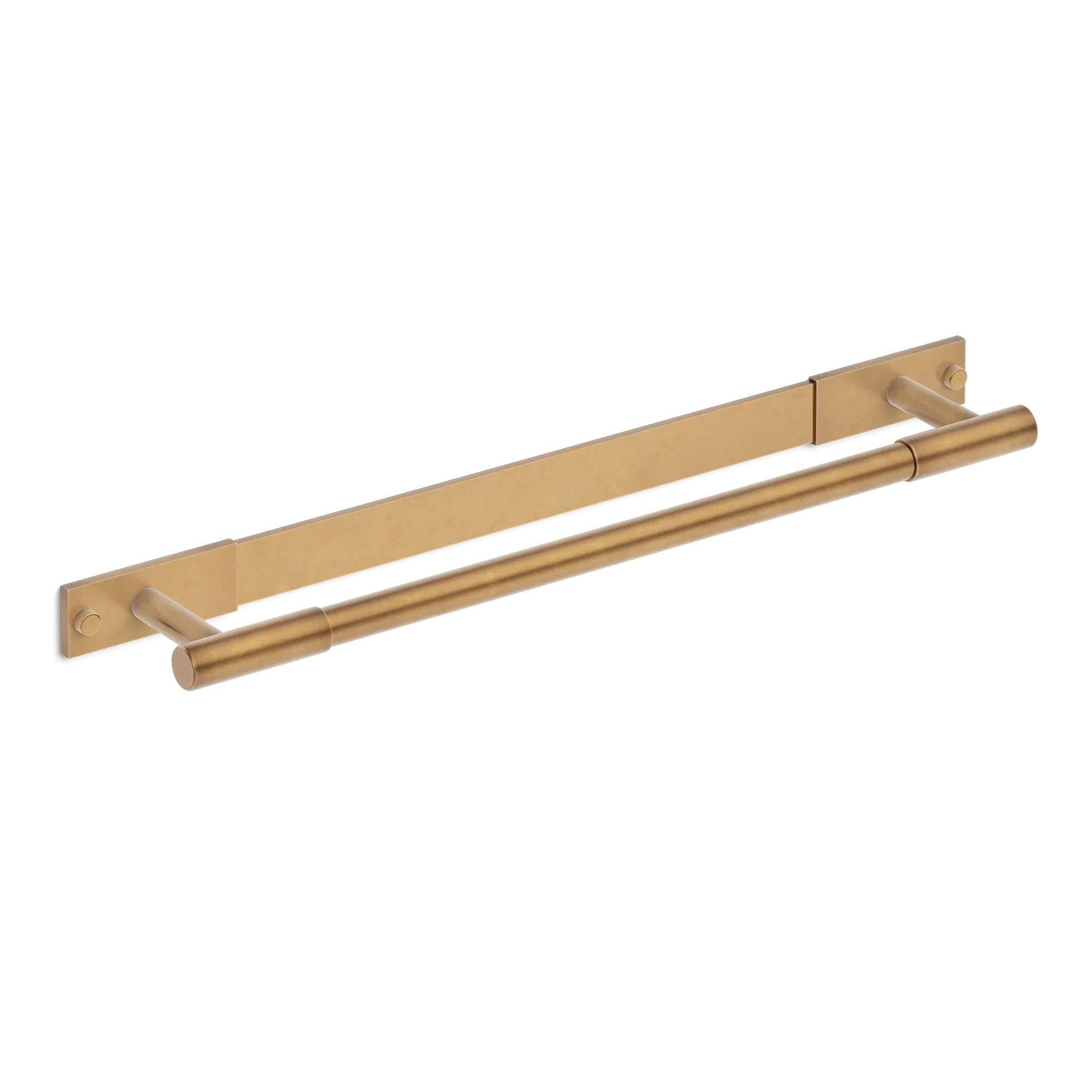 Armac Martin MIX Plain Bath Towel Rail & Backplate in 450mm / Fine English Antique