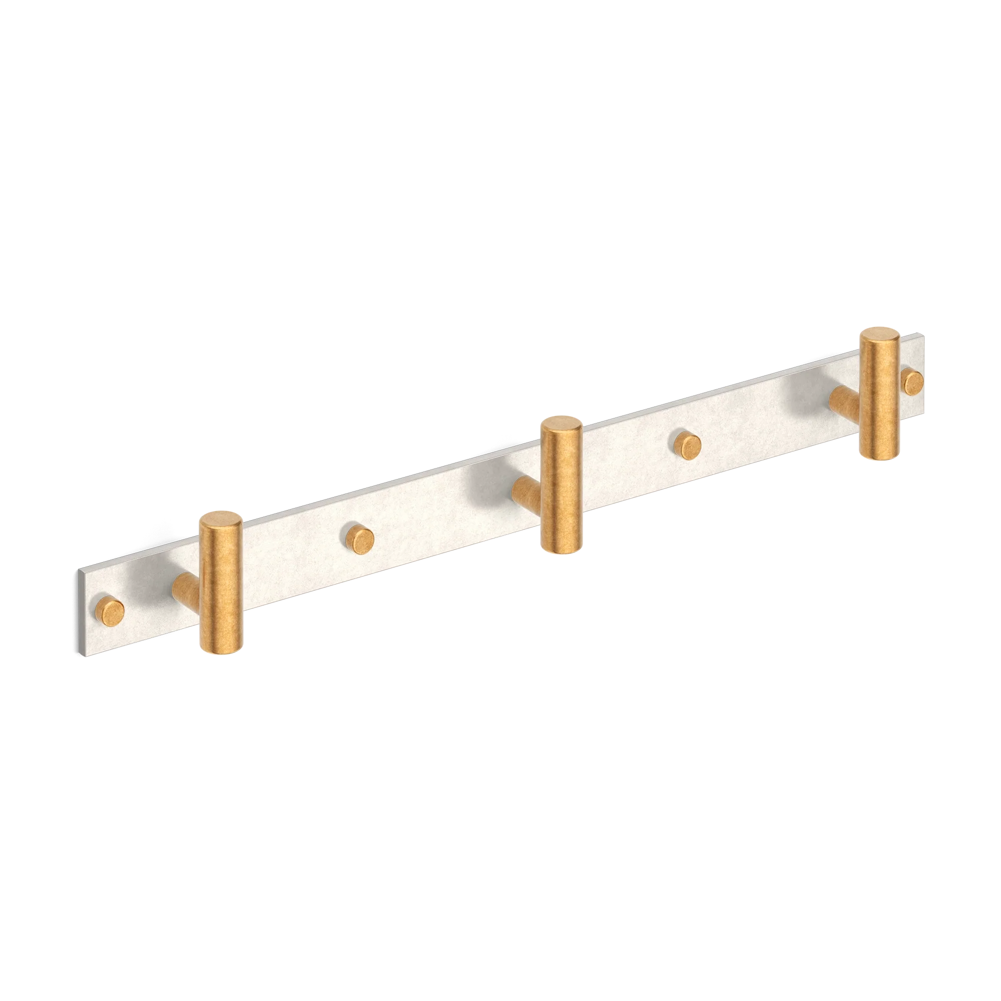 Armac Martin MIX Plain Wall Hook Rack - Mixed Finish in 384mm (3 hooks)