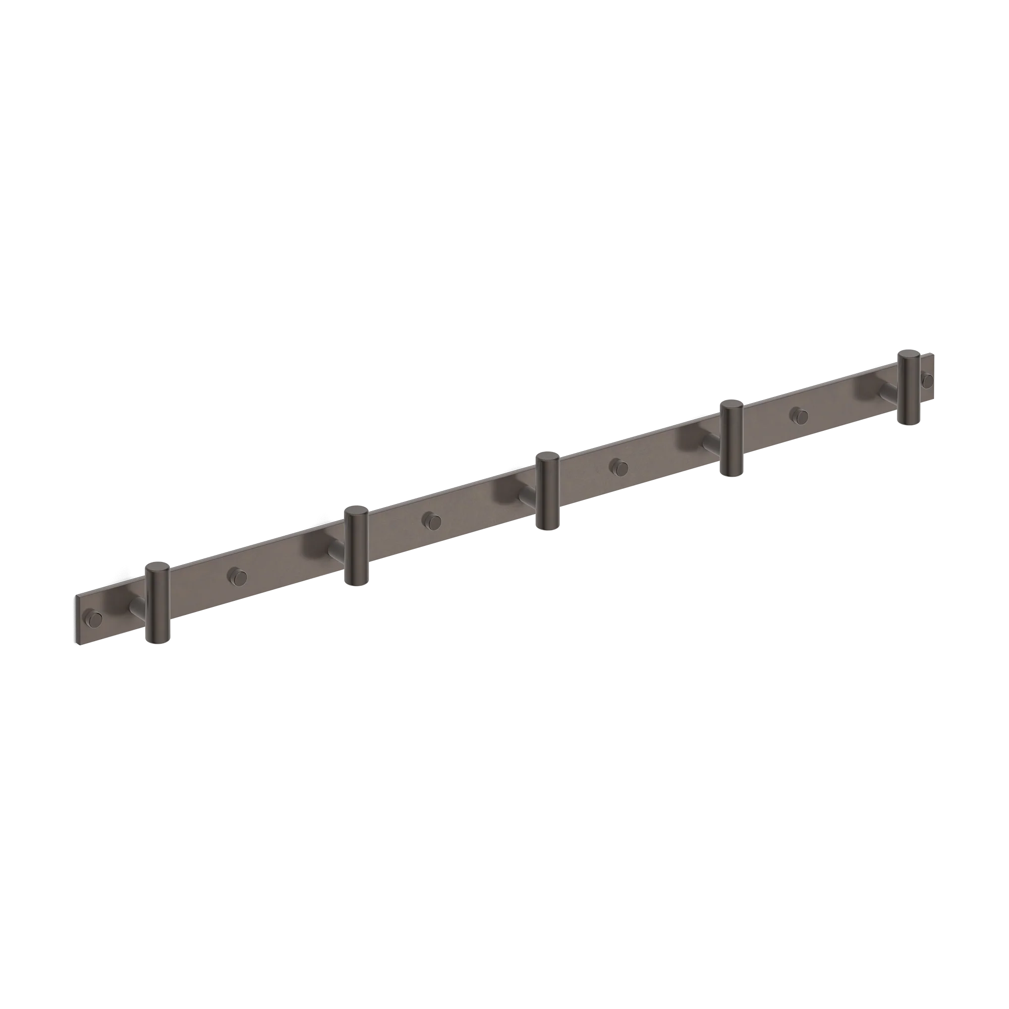 Armac Martin MIX Plain Wall Hook Rack in 684mm (5 hooks) / Dark Bronze