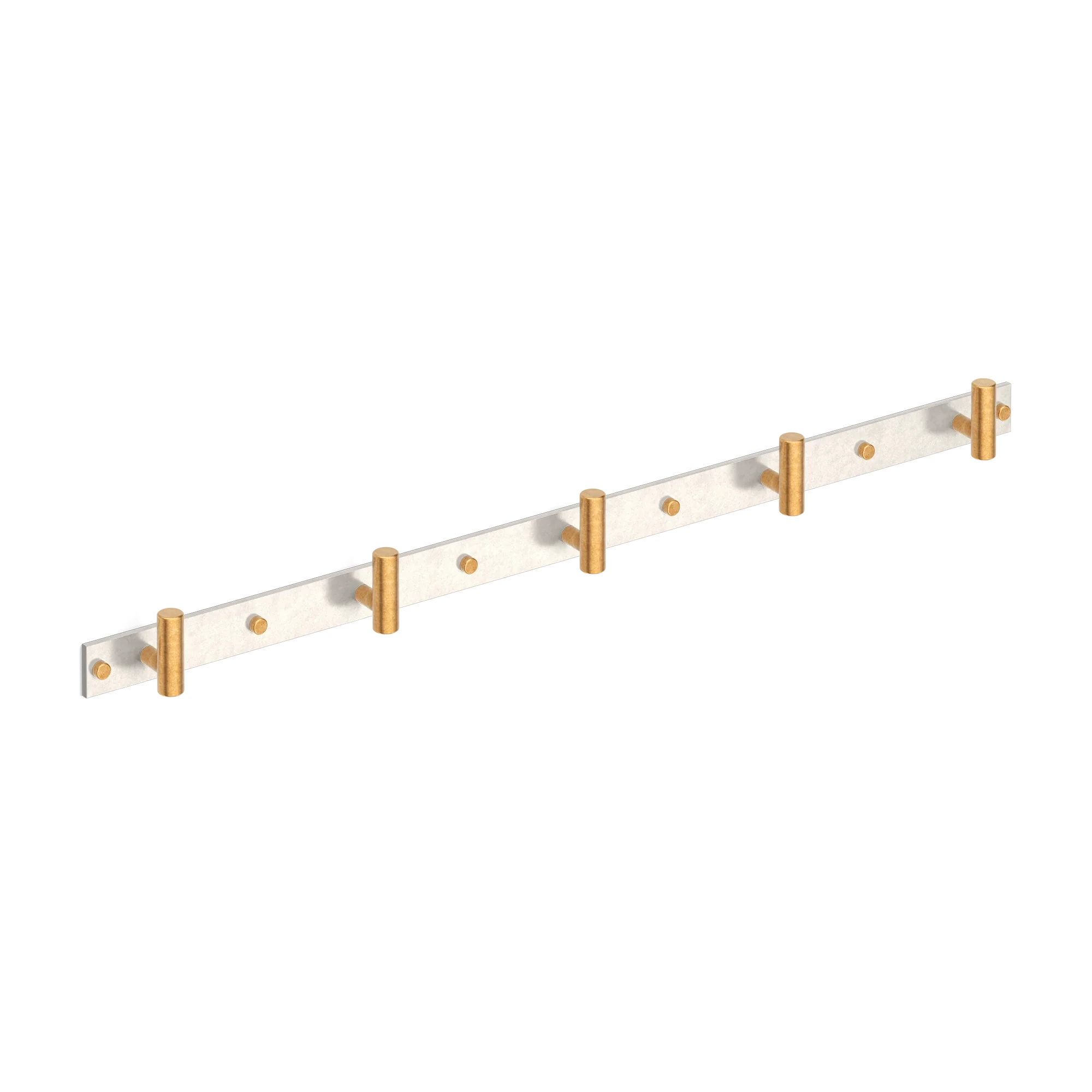 Armac Martin MIX Plain Wall Hook Rack - Mixed Finish in 684mm (5 hooks)
