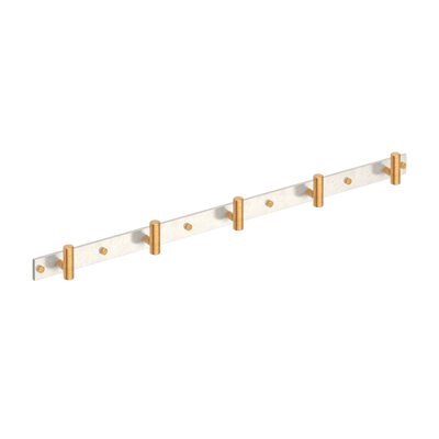 Armac Martin MIX Plain Wall Hook Rack - Mixed Finish in 684mm (5 hooks)