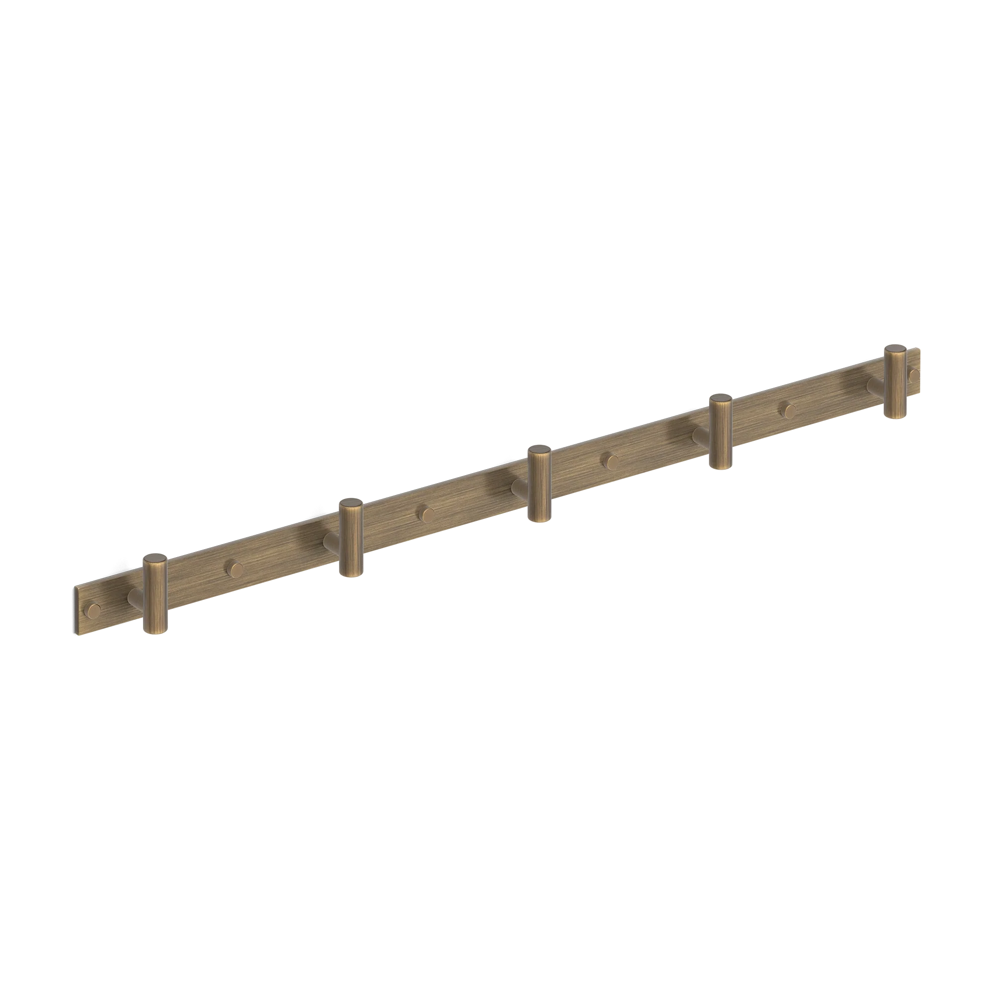 Armac Martin MIX Plain Wall Hook Rack in 684mm (5 hooks) / Satin Antique Satin Lacquered