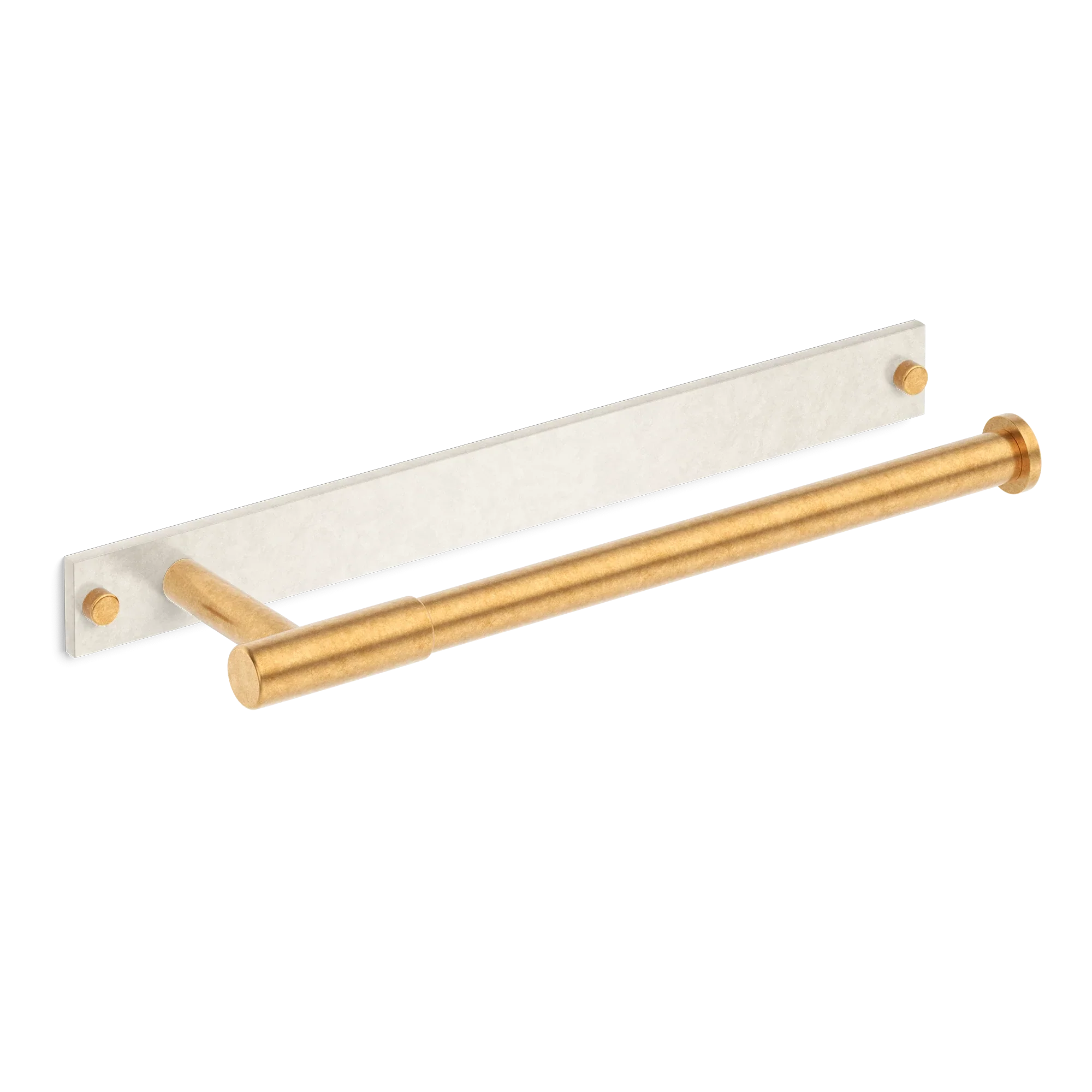 Armac Martin MIX Plain Hand Towel Rail & Backplate - Mixed Finish in 250mm