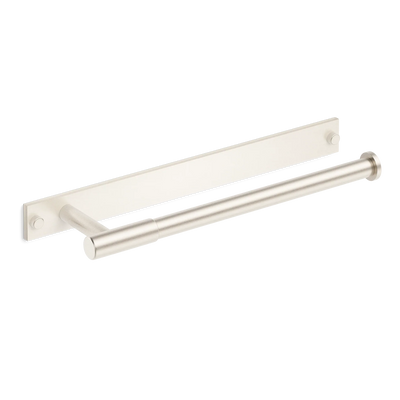 Armac Martin MIX Plain Hand Towel Rail & Backplate in 250mm / Satin Nickel Plate