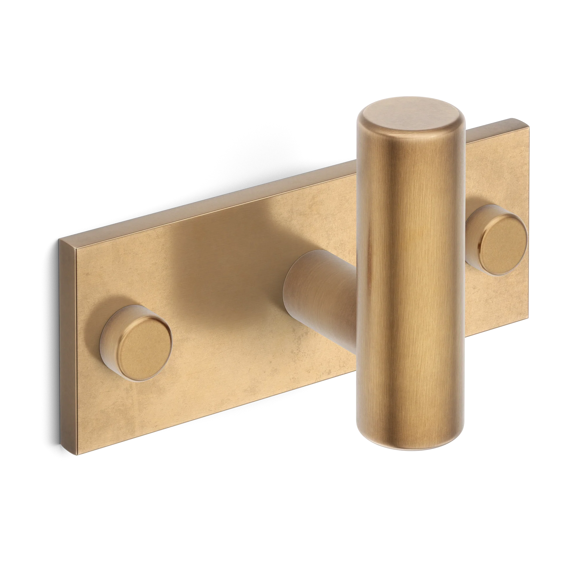 Armac Martin MIX Plain Single Horizontal Wall Hook in 84mm / Fine English Antique