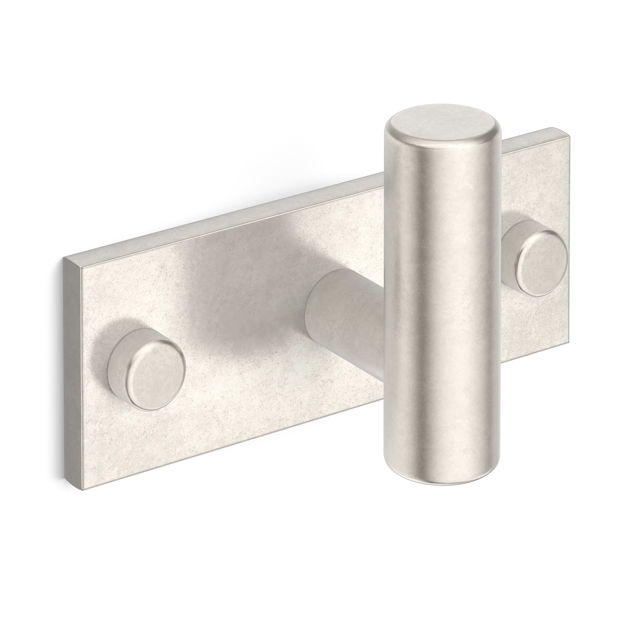 Armac Martin MIX Plain Single Horizontal Wall Hook in 84mm / Barrelled Nickel Plate