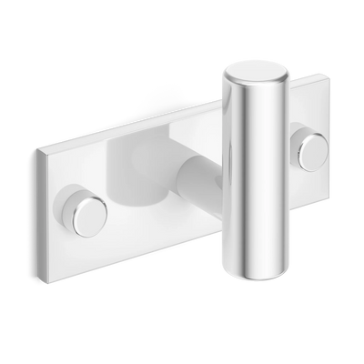 Armac Martin MIX Plain Single Horizontal Wall Hook in 84mm / Polished Chrome Plate