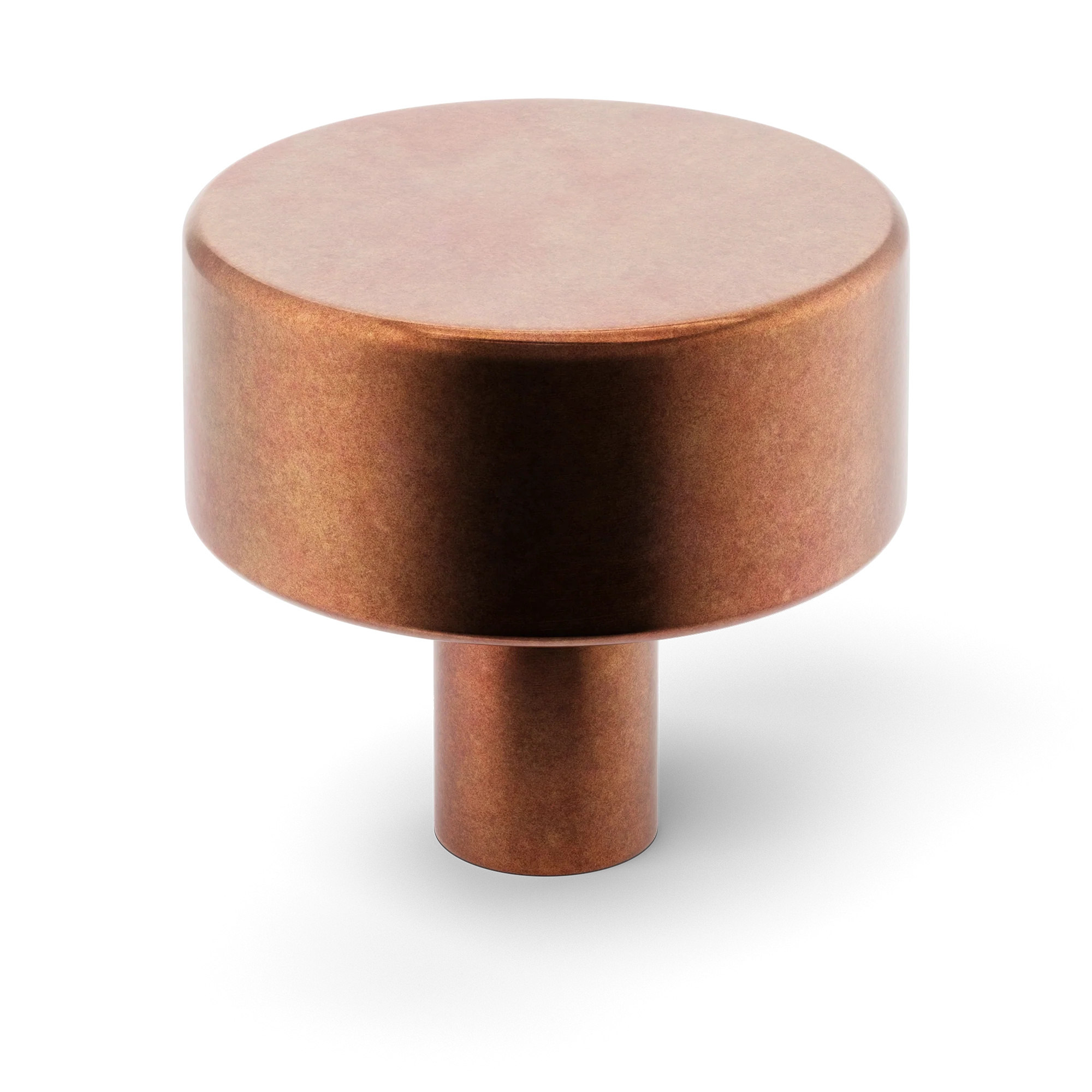 Armac Martin MIX Plain Cabinet Knob in 32mm / Aged Copper