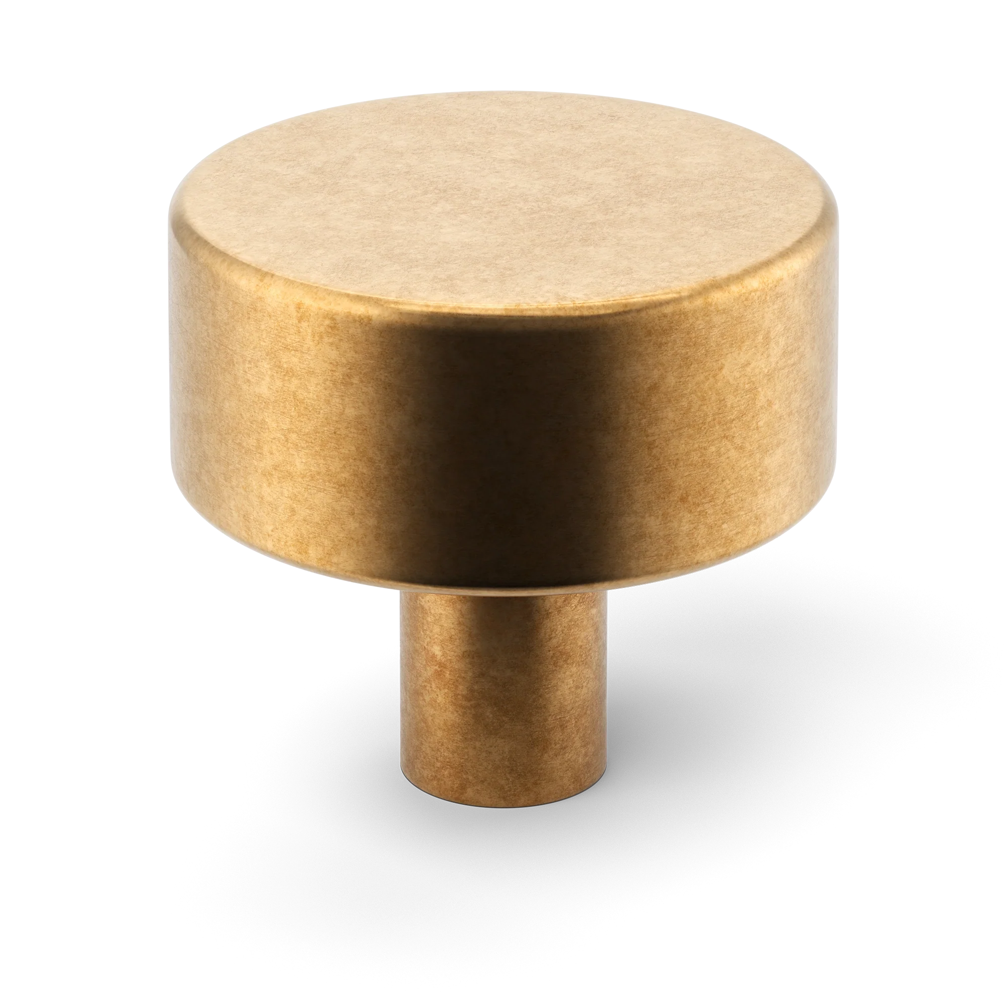 Armac Martin MIX Plain Cabinet Knob in 32mm / Burnished Brass