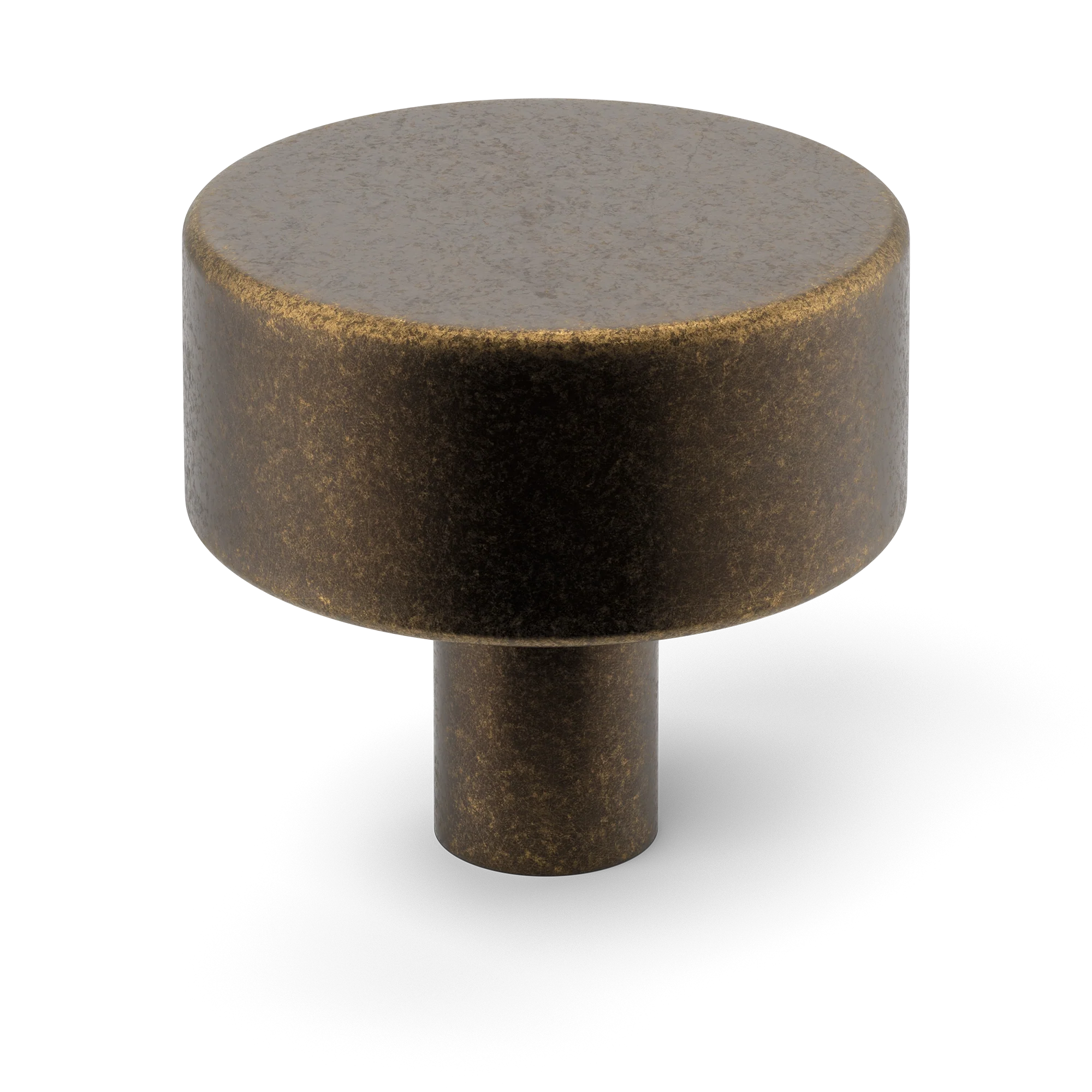 Armac Martin MIX Plain Cabinet Knob in 32mm / Dark Aged Brass