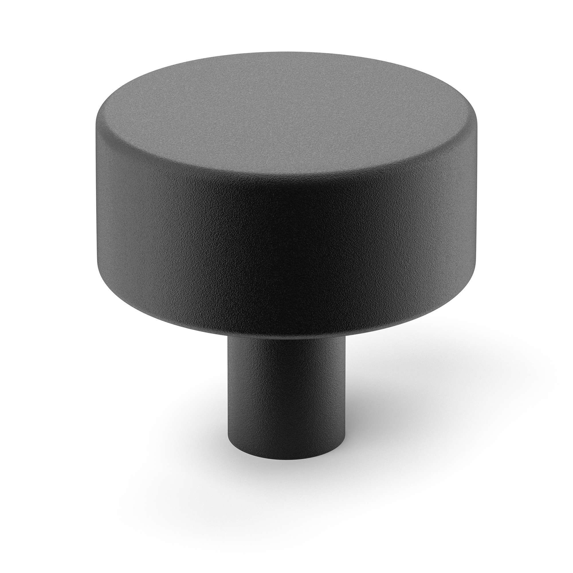 Armac Martin MIX Plain Cabinet Knob in 32mm / Matt Black Lacquered