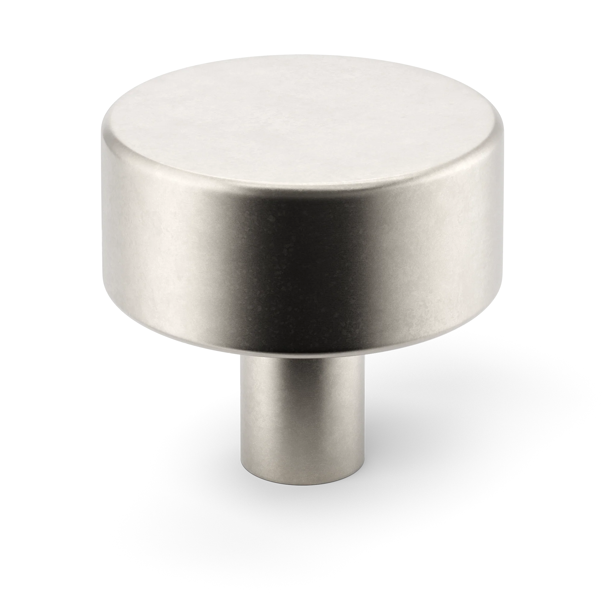 Armac Martin MIX Plain Cabinet Knob in 32mm / Barrelled Nickel Plate