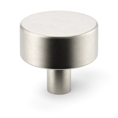 Armac Martin MIX Plain Cabinet Knob in 32mm / Barrelled Nickel Plate