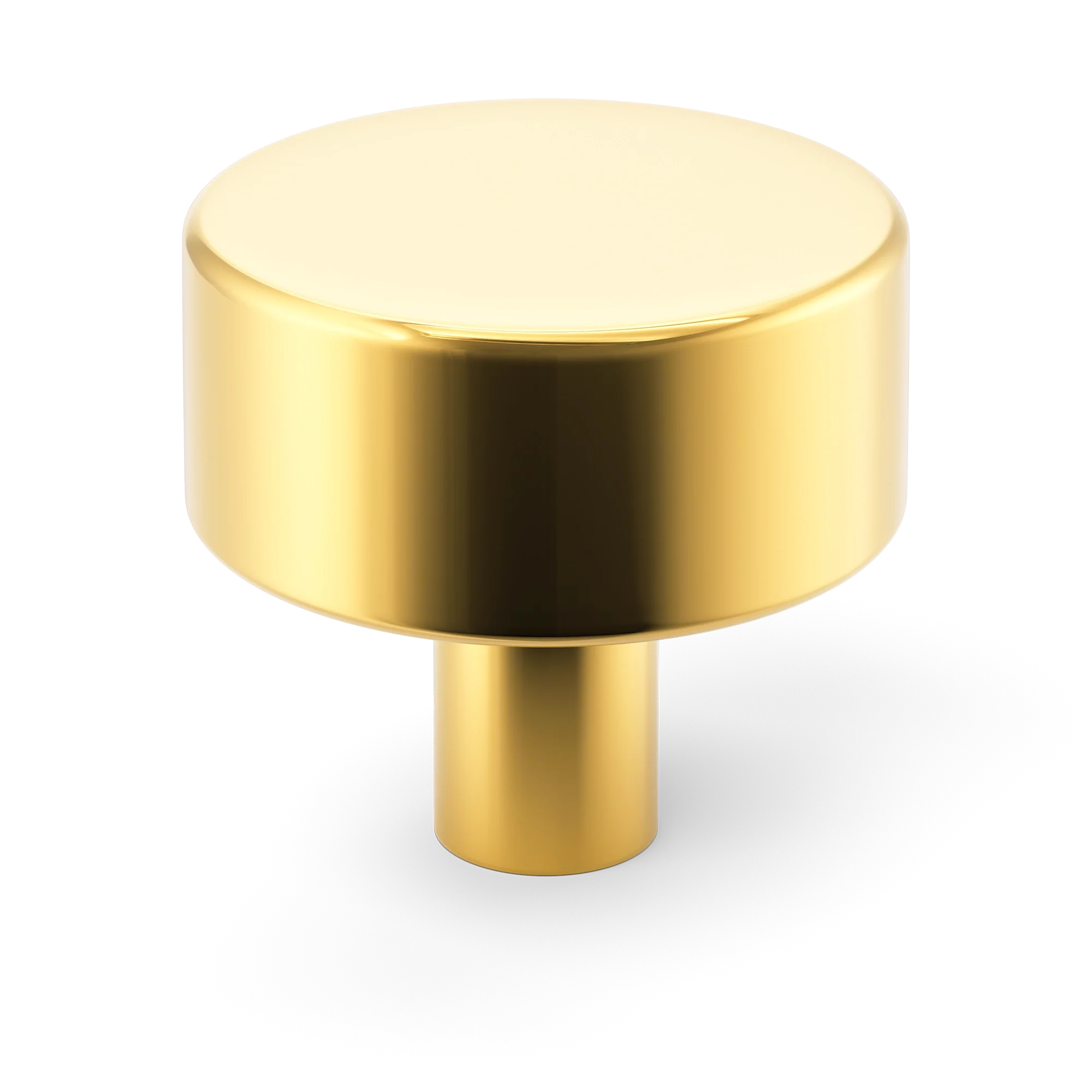 Armac Martin MIX Plain Cabinet Knob in 32mm / Polished Brass Lacquered