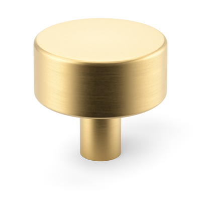 Armac Martin MIX Plain Cabinet Knob in 32mm / Satin Brass Lacquered