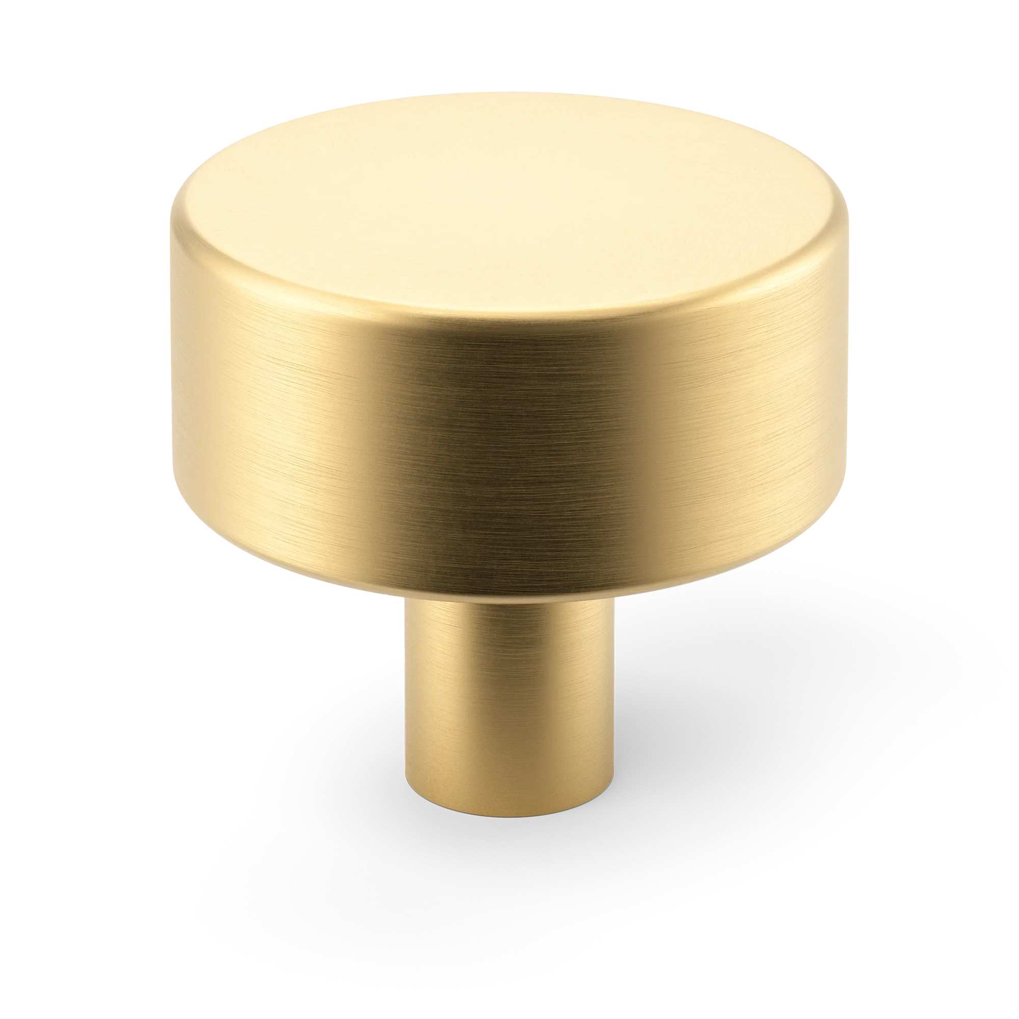 Armac Martin MIX Plain Cabinet Knob in 32mm / Satin Brass Satin Lacquered