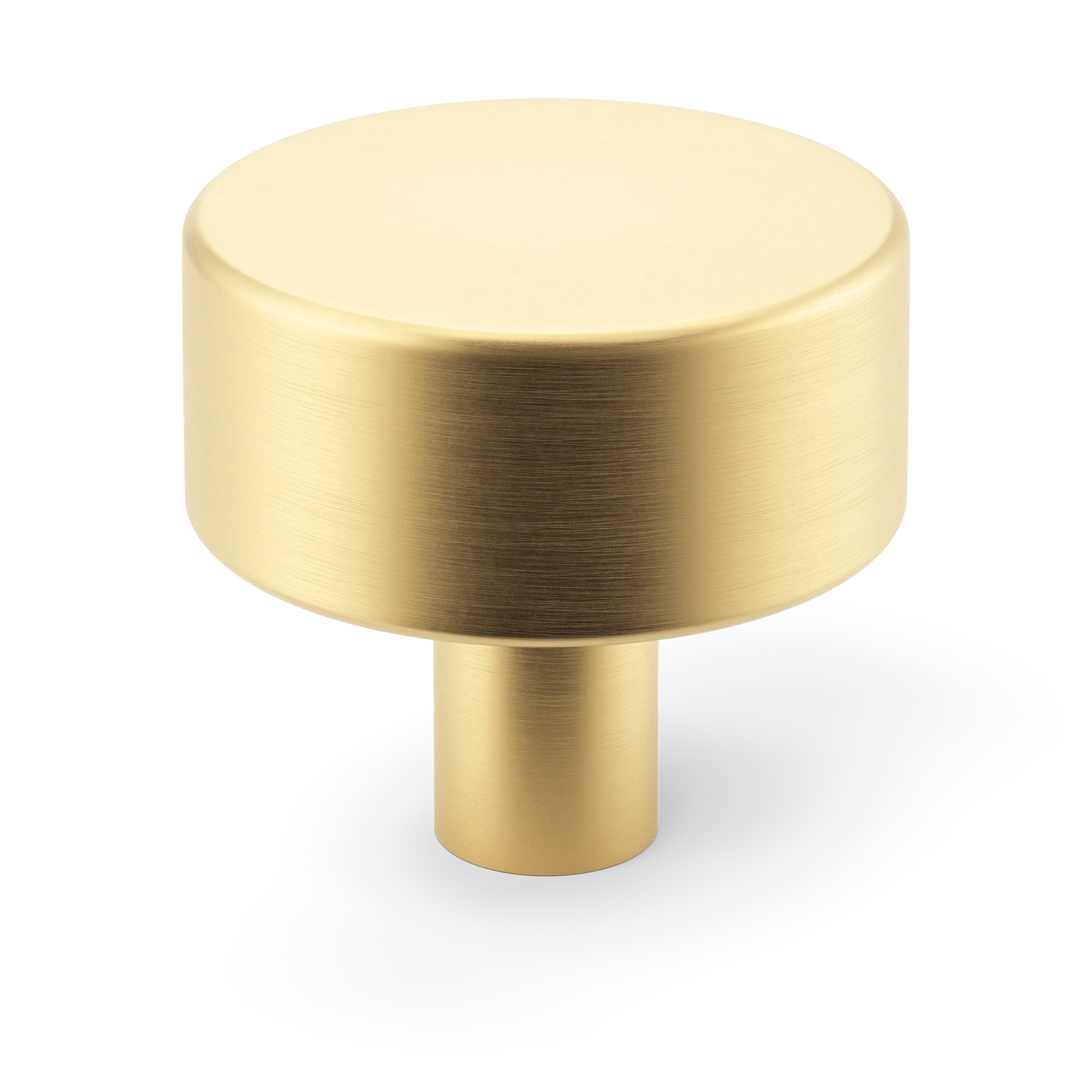 Armac Martin MIX Plain Cabinet Knob in 32mm / Satin Brass Unlacquered