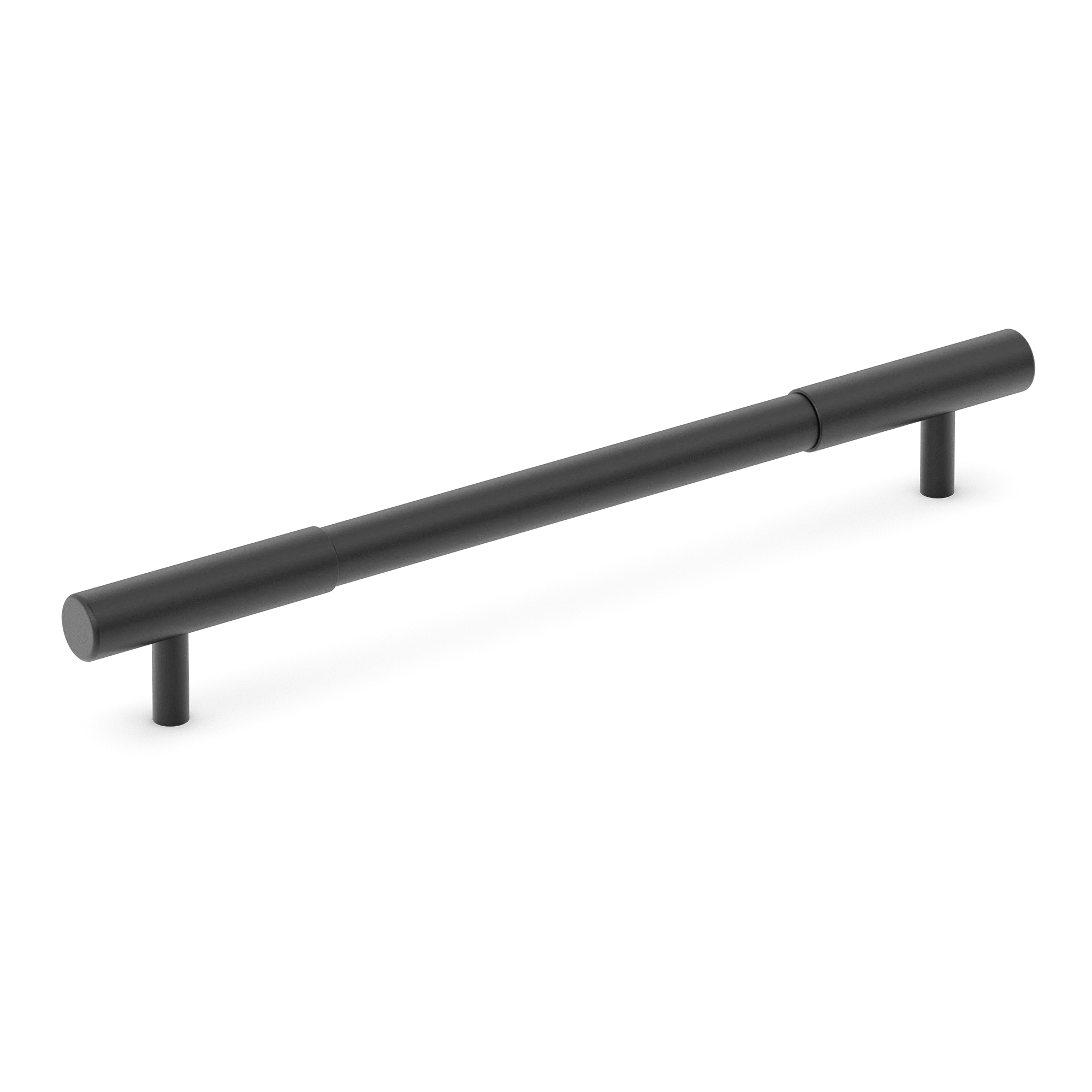 Armac Martin MIX Plain Pull Handle in 128mm / Matt Black Lacquered