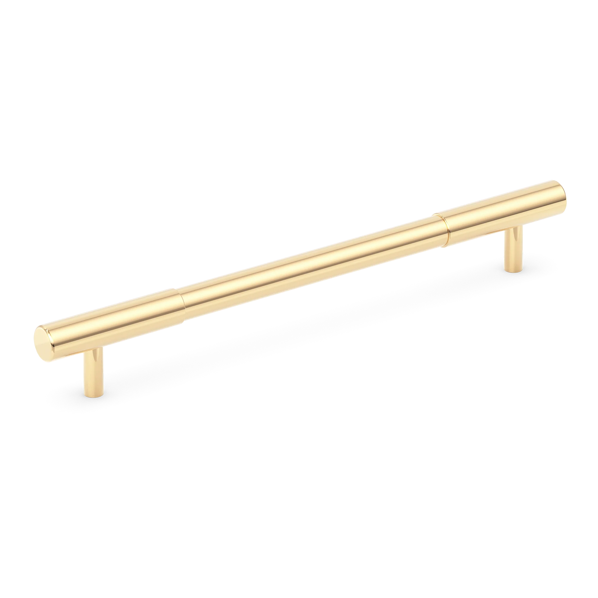 Armac Martin MIX Plain Pull Handle in 128mm / Polished Brass Unlacquered