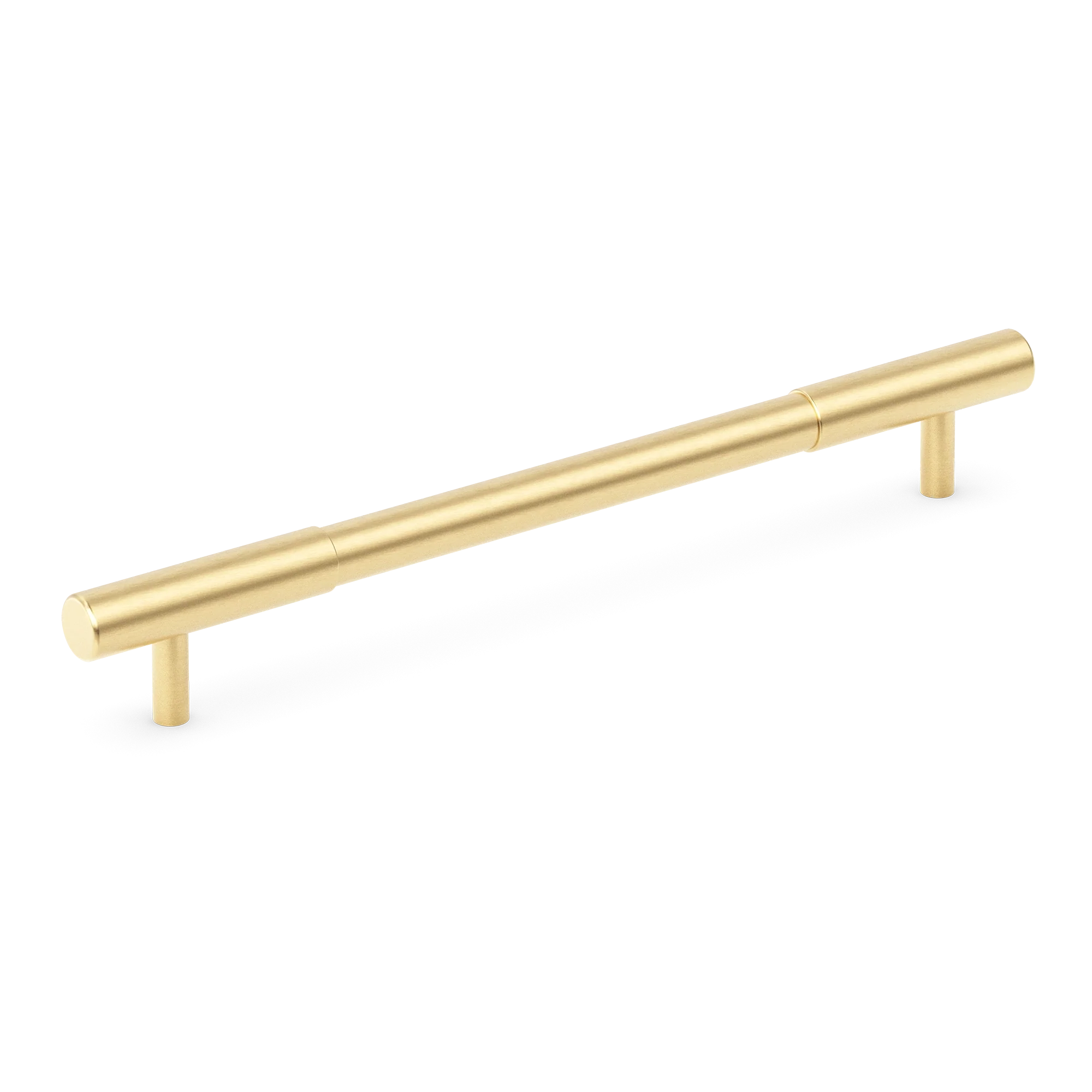 Armac Martin MIX Plain Pull Handle in 128mm / Satin Brass Satin Lacquered